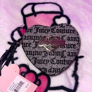 Juicy couture black beige heart coin/wallet